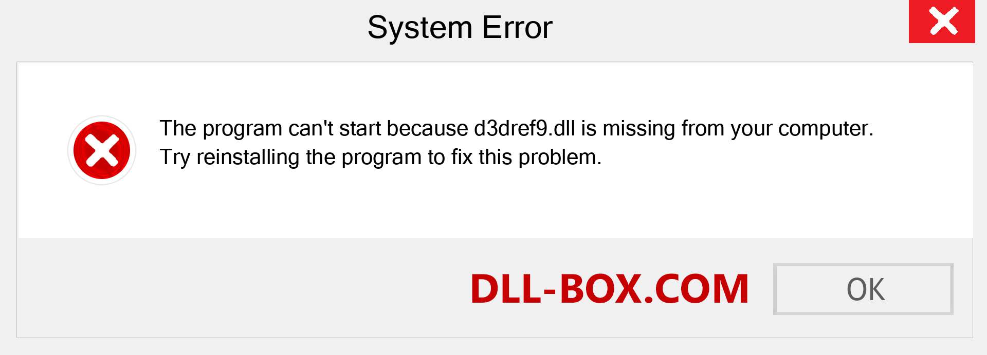  d3dref9.dll file is missing?. Download for Windows 7, 8, 10 - Fix  d3dref9 dll Missing Error on Windows, photos, images